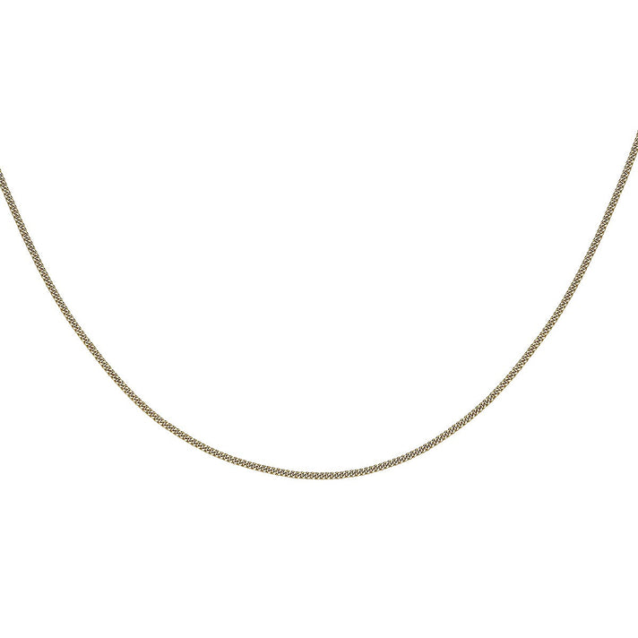 ILIANA 18K Yellow Gold Diamond Cut Adjustable Lobster Clasp Curb Chain 16 Inch to 18 Inch 7573437 2