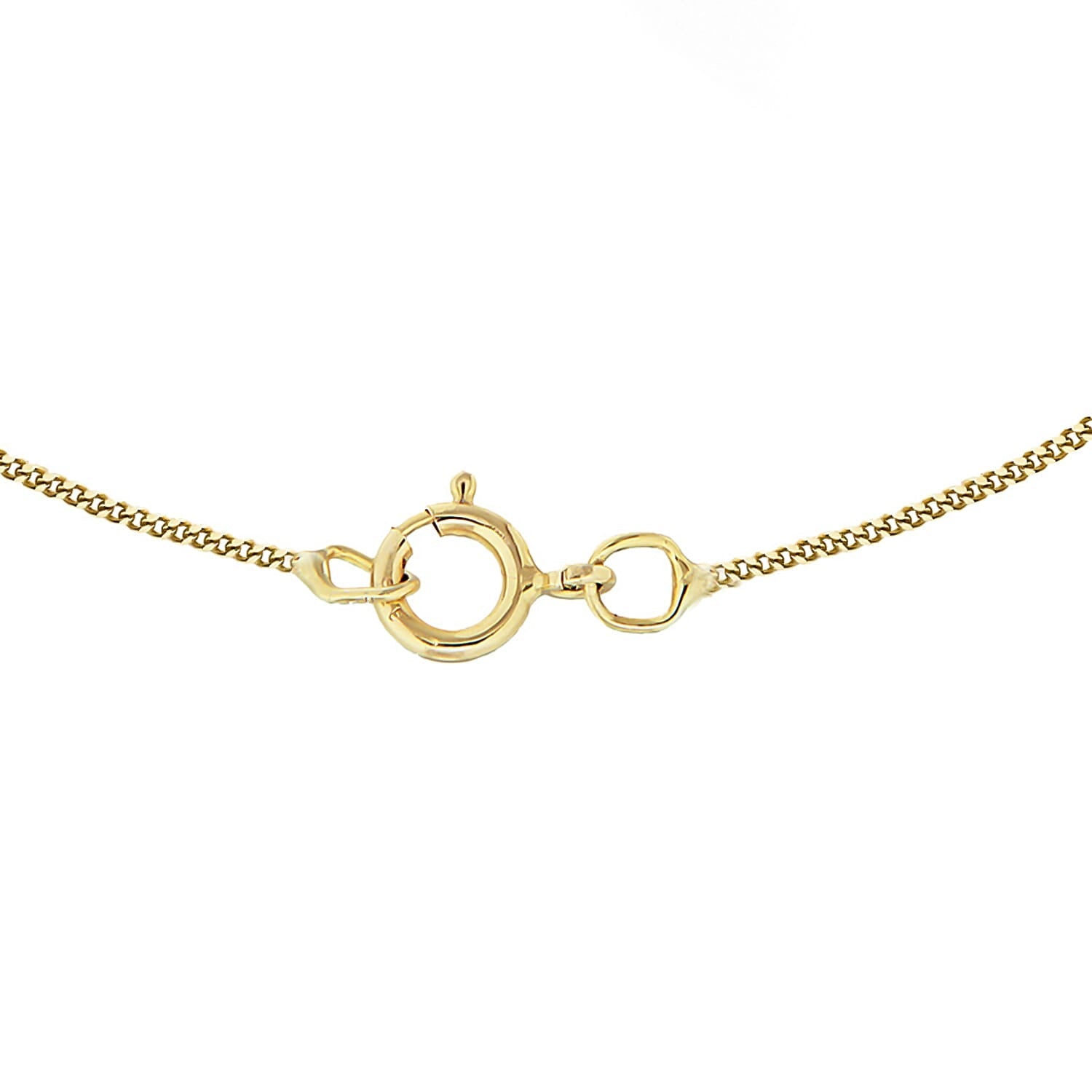 ILIANA 18K Yellow Gold Diamond Cut Curb Chain 16 Inch 7572969 3