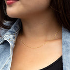 18K Yellow Gold  Chain (Size - 18),  Gold Wt. 1.1 Gms