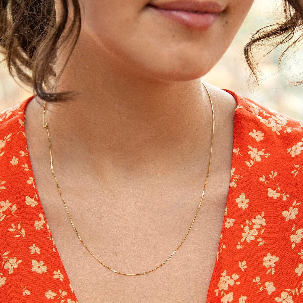 18K Yellow Gold  Chain (Size - 18),  Gold Wt. 1.8 Gms