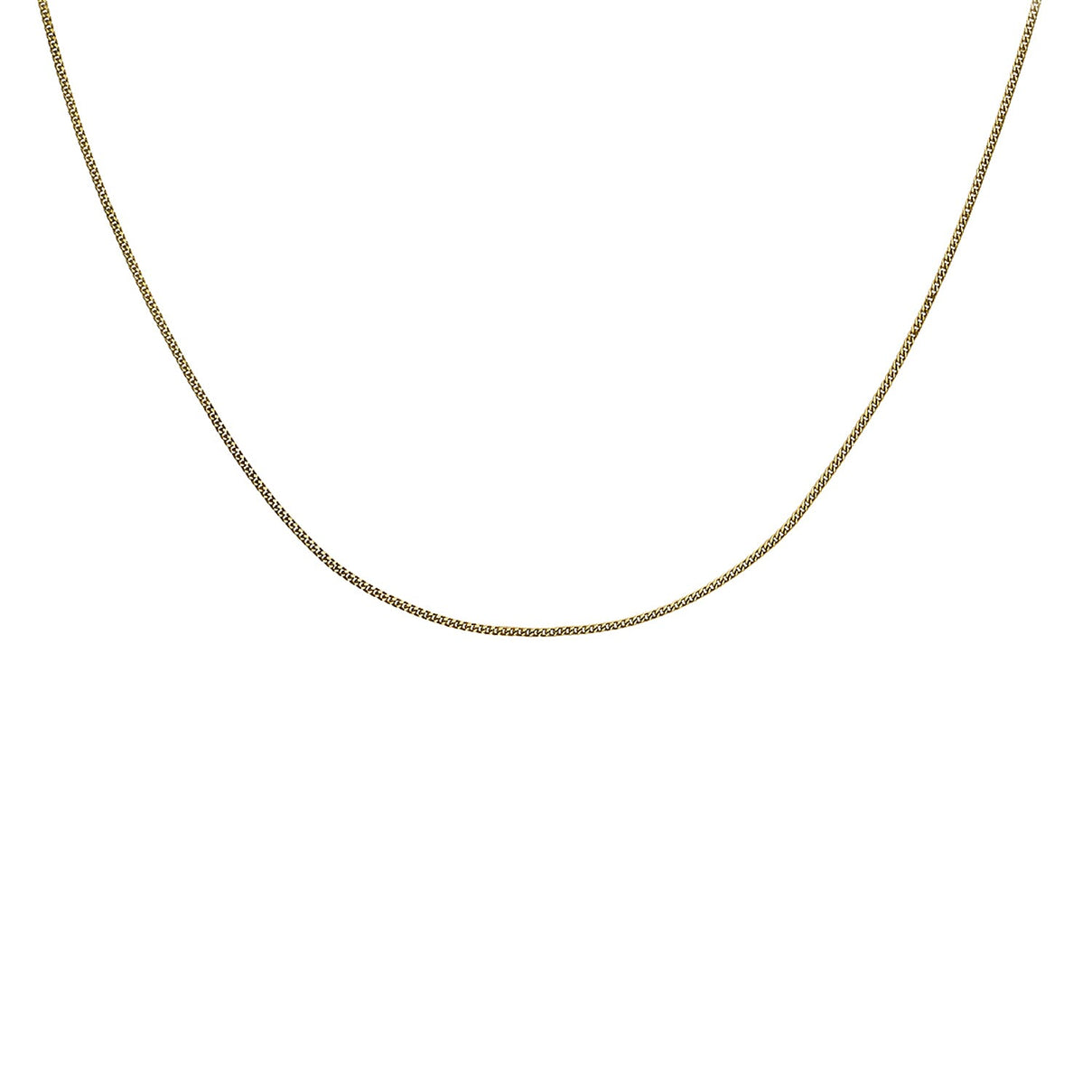 ILIANA 18K Yellow Gold Diamond Cut Curb Chain 20 Inch 7573330 3