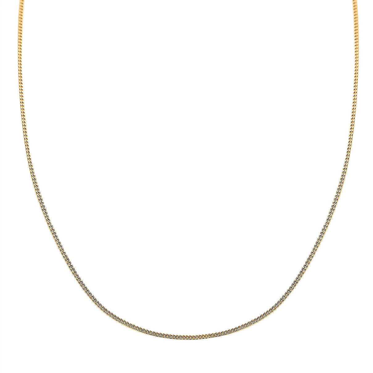 Royal Bali Collection - 18K Yellow Gold Diamond Cut Curb Necklace (Size - 18) 7647060 0