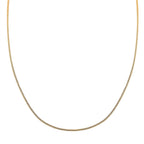Royal Bali Collection - 18K Yellow Gold Diamond Cut Curb Necklace (Size - 18)