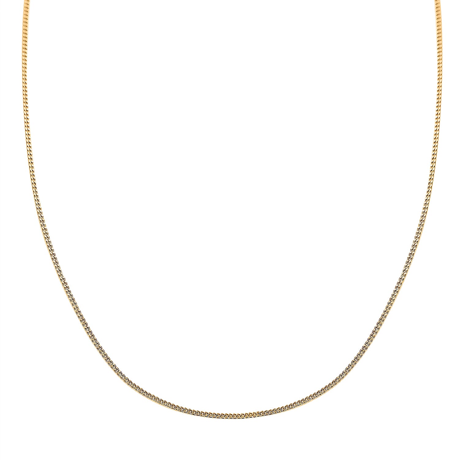 Royal Bali Collection - 18K Yellow Gold Diamond Cut Curb Necklace (Size - 18) 7647060 0