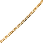 Royal Bali Collection - 18K Yellow Gold Diamond Cut Curb Necklace (Size - 18)