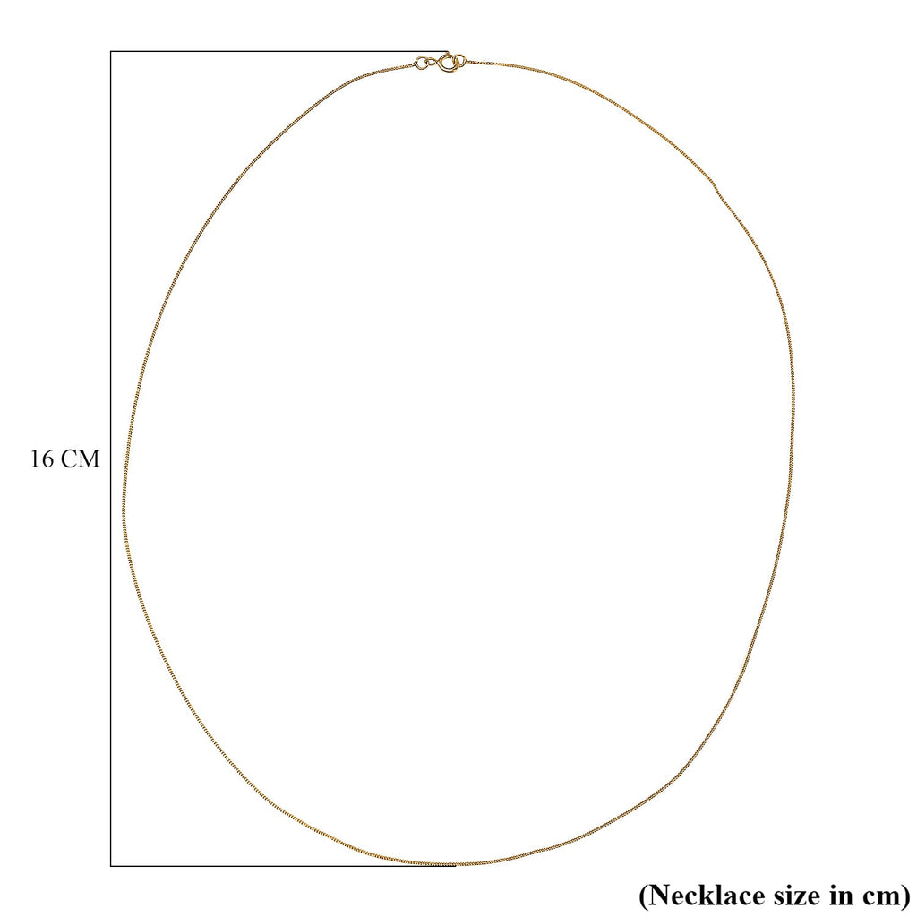 Royal Bali Collection - 18K Yellow Gold Diamond Cut Curb Necklace (Size - 18)
