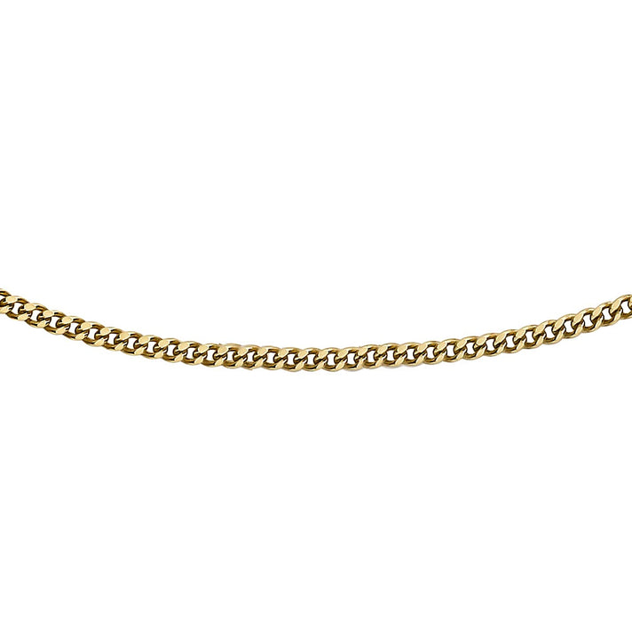 ILIANA 18K Yellow Gold Diamond Cut Lobster Clasp Curb Chain 16 Inch 7573436 1