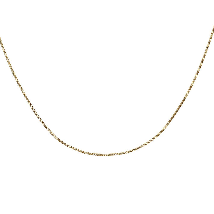 ILIANA 18K Yellow Gold Diamond Cut Lobster Clasp Curb Chain 16 Inch 7573436 2