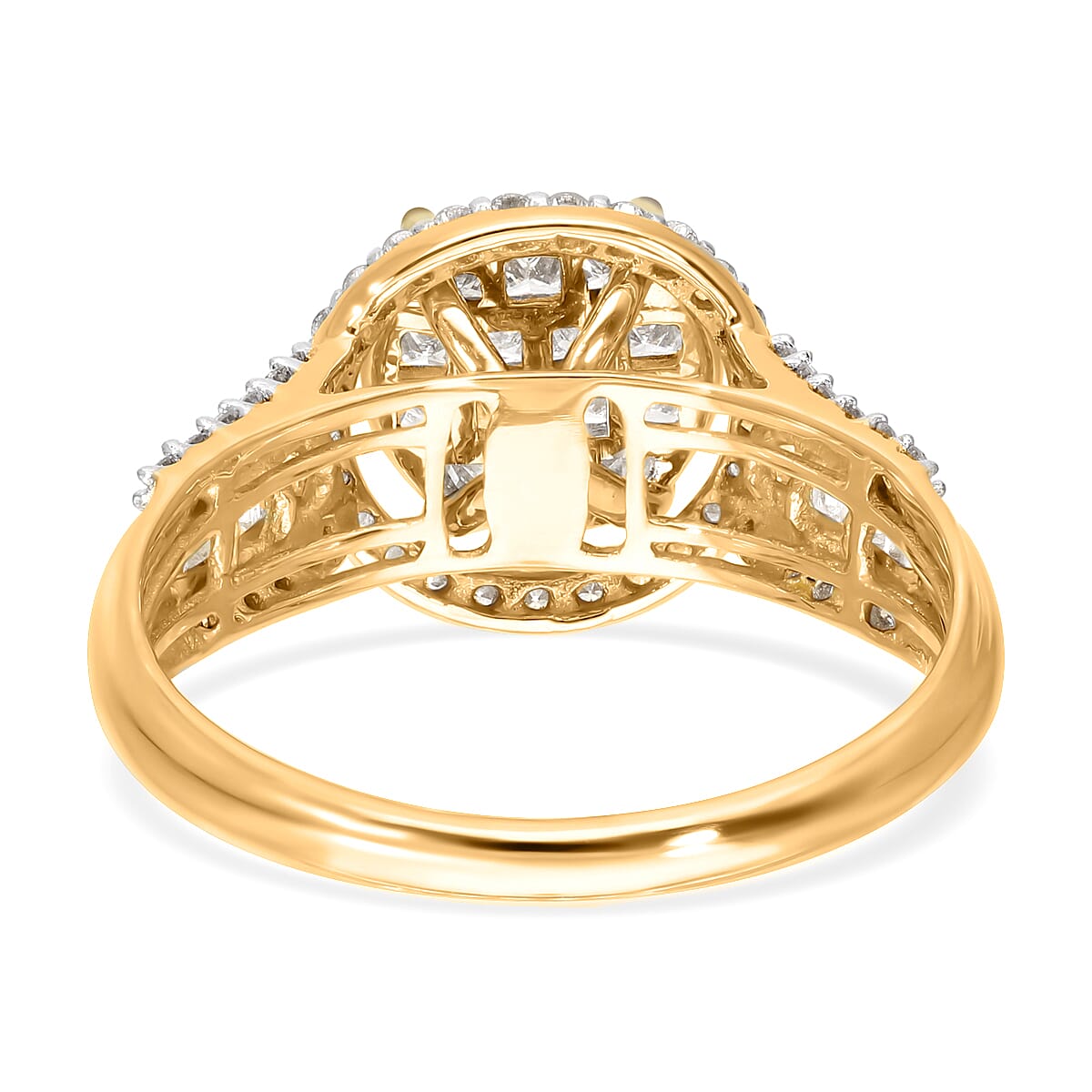 ILIANA 18K Yellow Gold IGI Certified Diamond (SI-G-H) Ring 1.00 Ct.(Non Resizable). 8898840 9