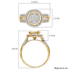 ILIANA 18K Yellow Gold IGI Certified Diamond (SI-G-H) Ring 1.00 Ct.(Non Resizable).