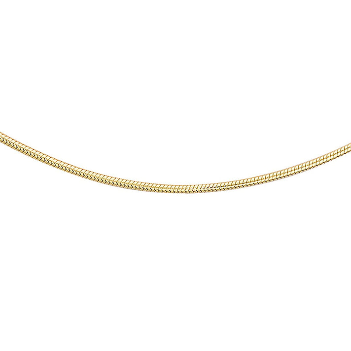ILIANA 18K Yellow Gold Mini Round Snake Chain 18 Inch 7574857 1
