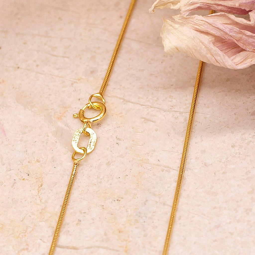 18K Yellow Gold  Chain (Size - 18),  Gold Wt. 2.6 Gms