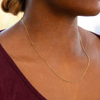 18K Yellow Gold  Chain (Size - 18),  Gold Wt. 2.6 Gms