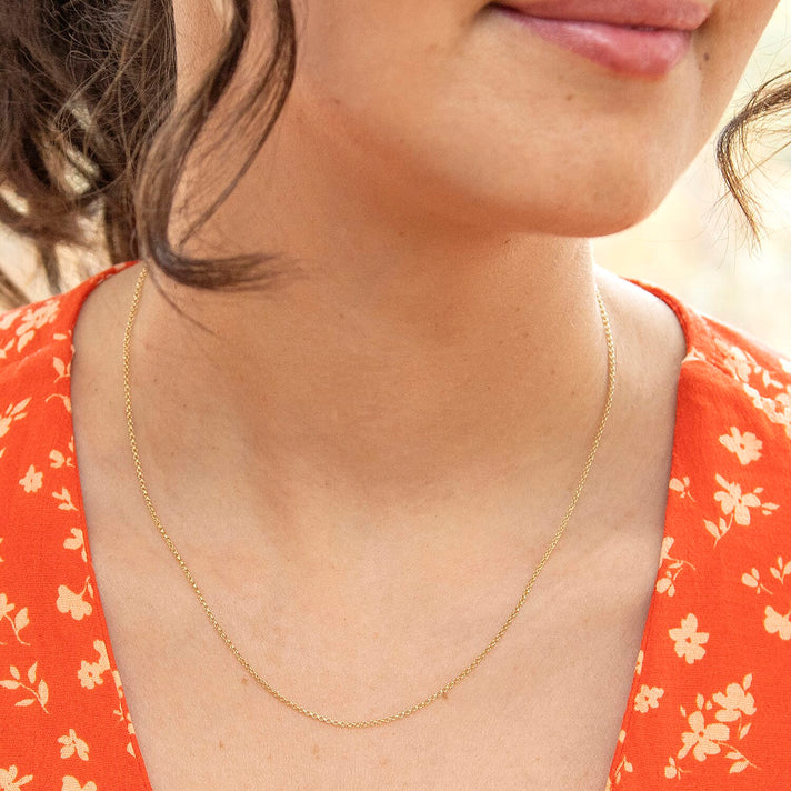 ILIANA 18K Yellow Gold Round Belcher Chain 16 Inch 7570459 2