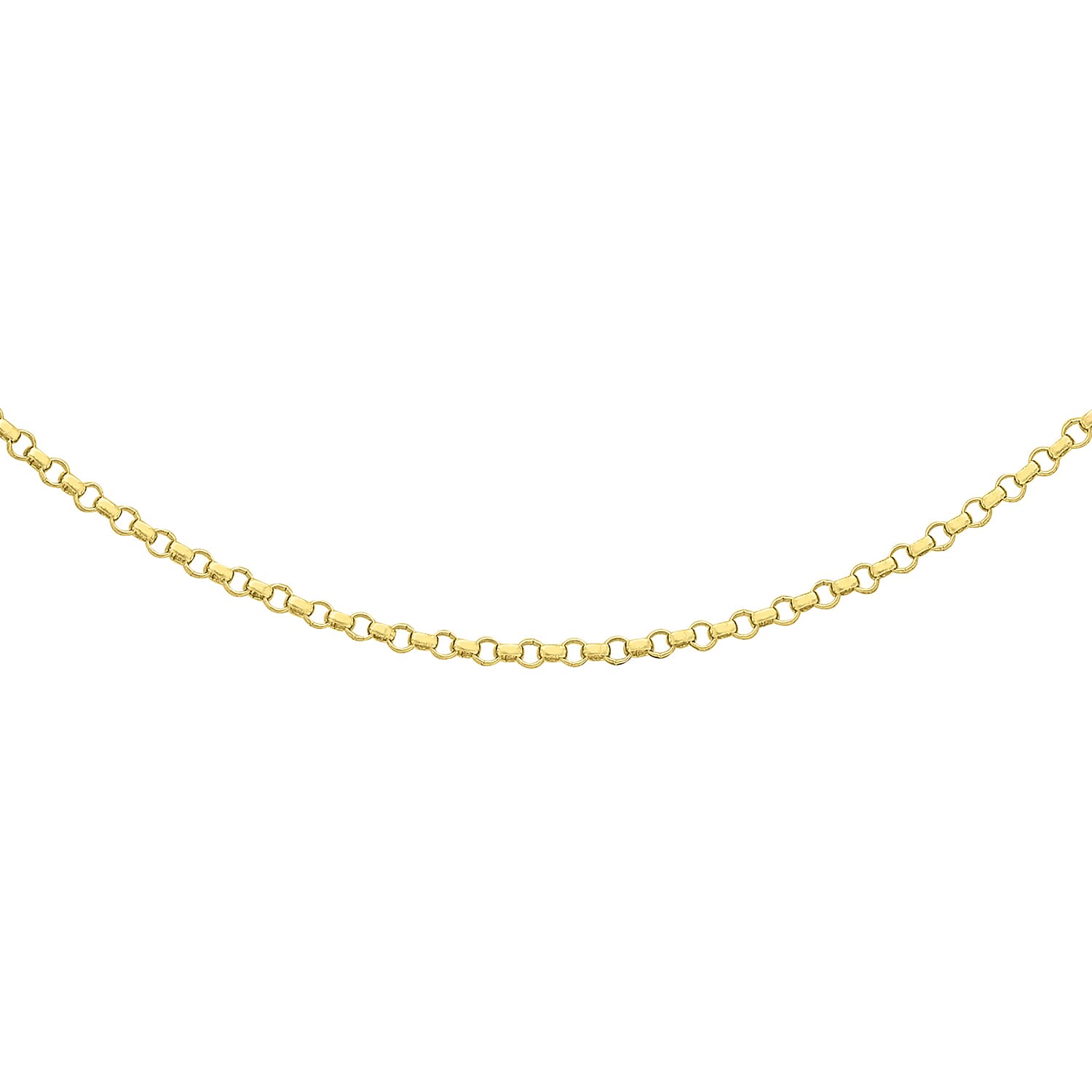 ILIANA 18K Yellow Gold Round Belcher Chain 18 Inch 7570475 0