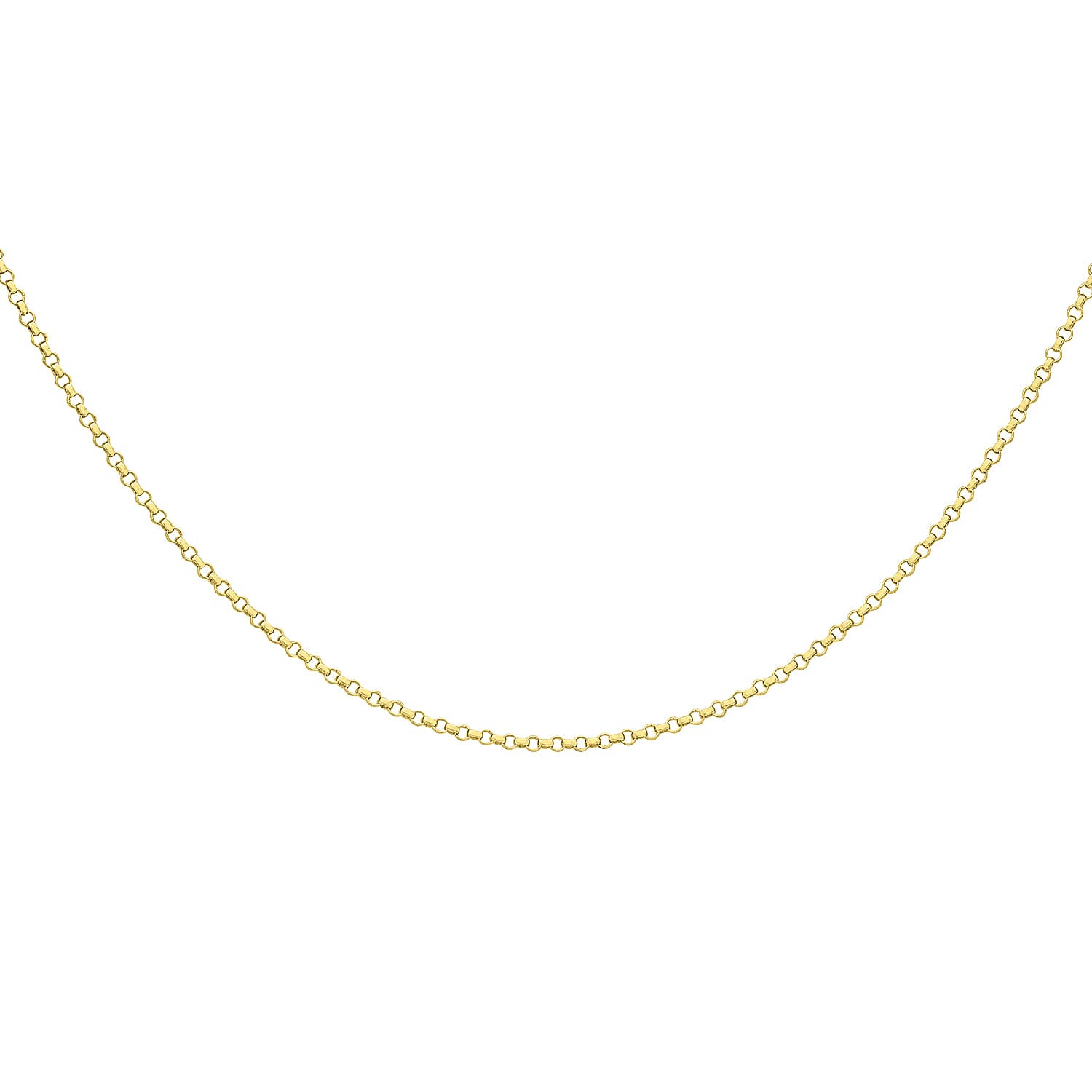 ILIANA 18K Yellow Gold Round Belcher Chain 18 Inch 7570475 3