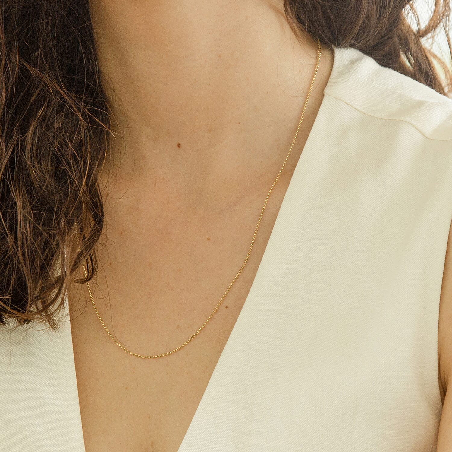 ILIANA 18K Yellow Gold Round Belcher Chain 20 Inch 7570501 1