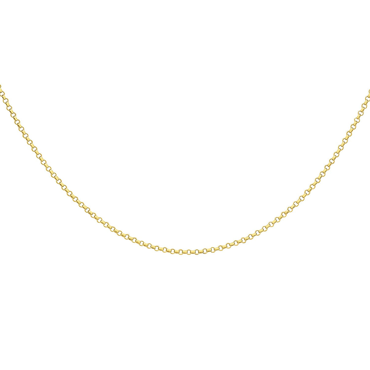 ILIANA 18K Yellow Gold Round Belcher Chain 20 Inch 7570501 3