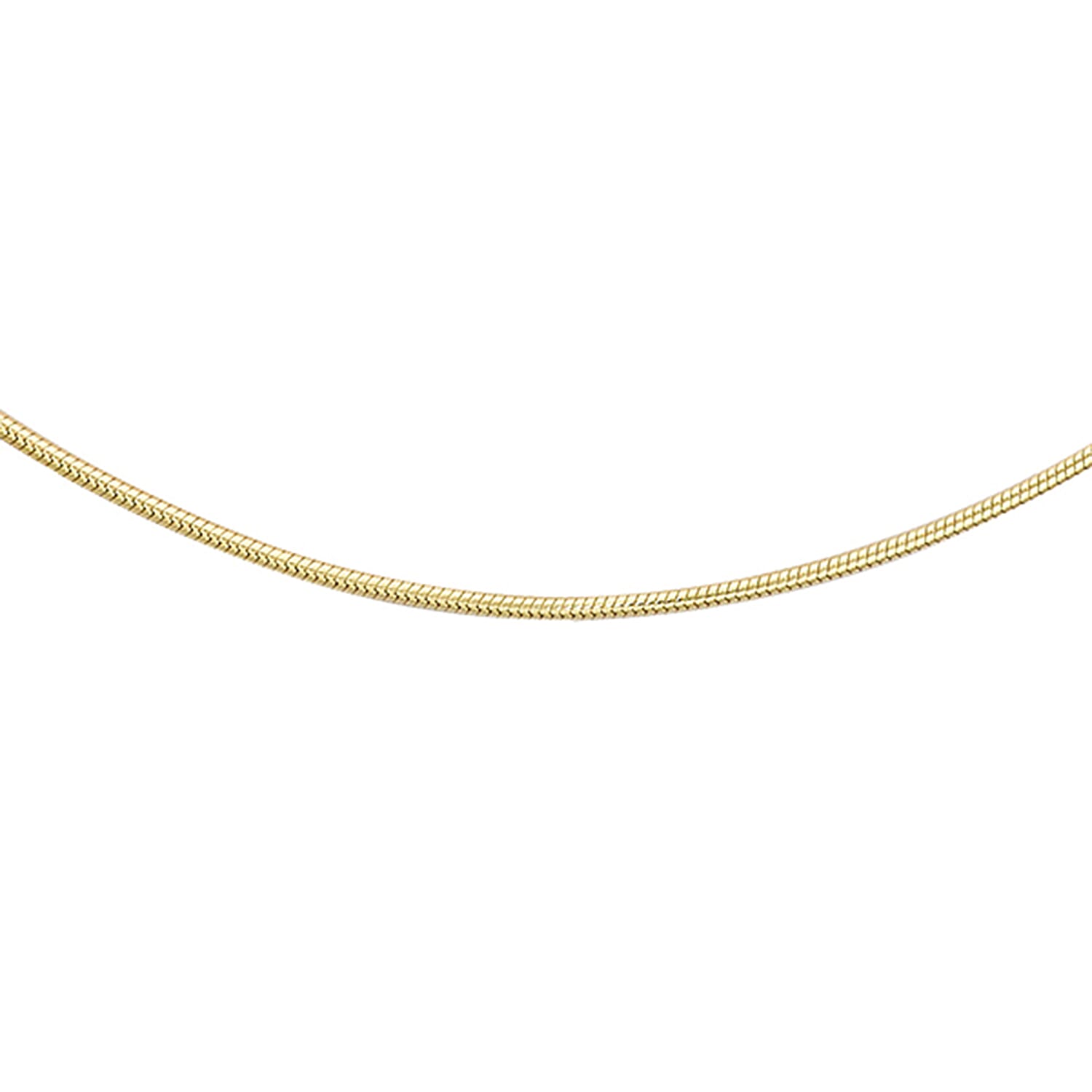 ILIANA 18K Yellow Gold Round Snake Chain 16 Inch 7574557 0