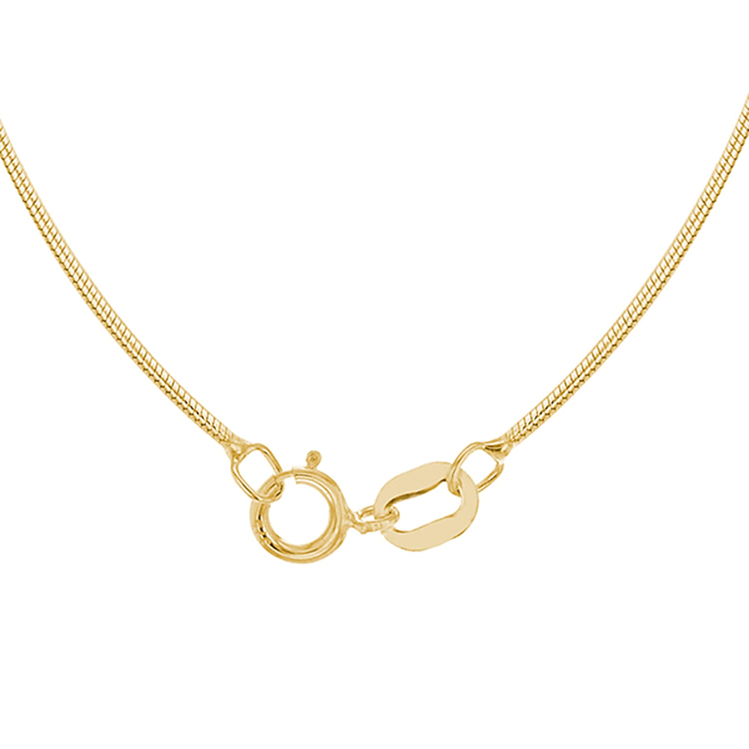 ILIANA 18K Yellow Gold Round Snake Chain 18 Inch 3.5g 7574581 4