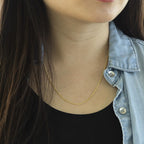 18K Yellow Gold Spiga Chain With Lobster Clasp (Size - 16)