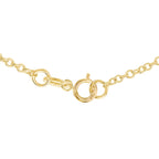 18K Yellow Gold Trace Chain With Spring Ring Clasp (Size - 16)