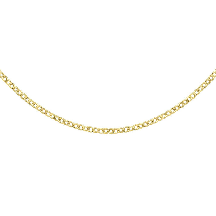 ILIANA 18K Yellow Gold Trace Chain 18 Inch 7575391 1