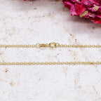 18K Yellow Gold  Chain (Size - 18),  Gold Wt. 2.6 Gms