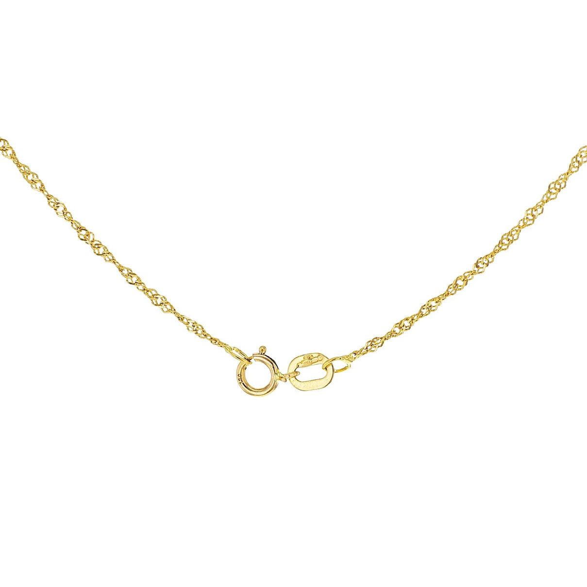 ILIANA 18K Yellow Gold Twist Curb Chain 16 Inch 7573348 3