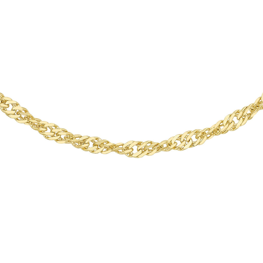 18K Yellow Gold  Chain (Size - 18),  Gold Wt. 1.3 Gms
