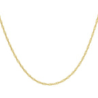 18K Yellow Gold  Chain (Size - 18),  Gold Wt. 1.3 Gms