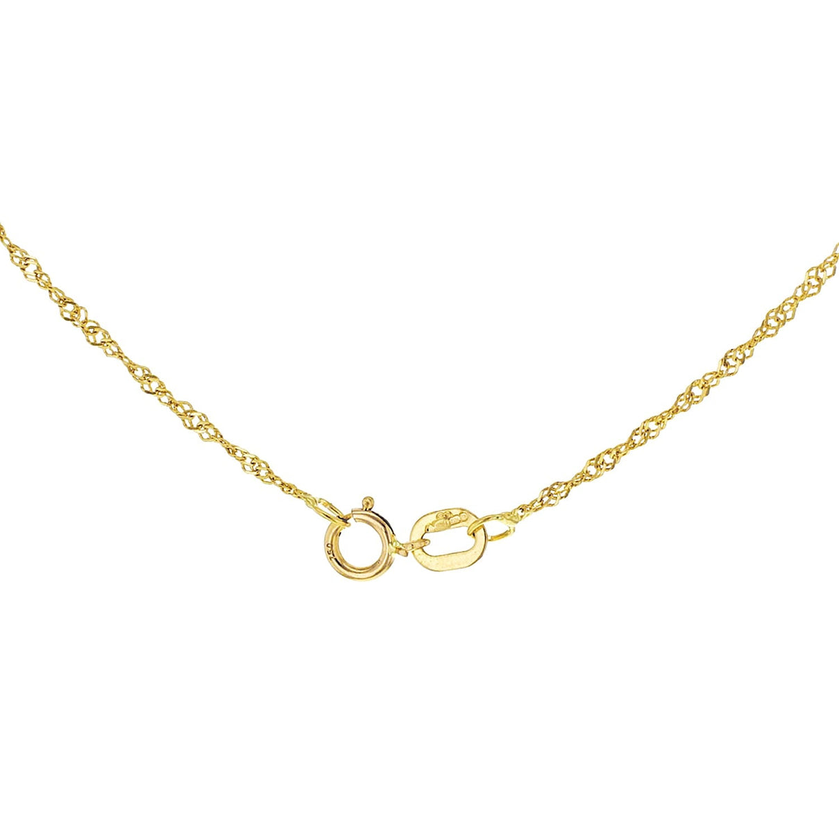ILIANA 18K Yellow Gold Twist Curb Chain 18 Inch 7573351 3