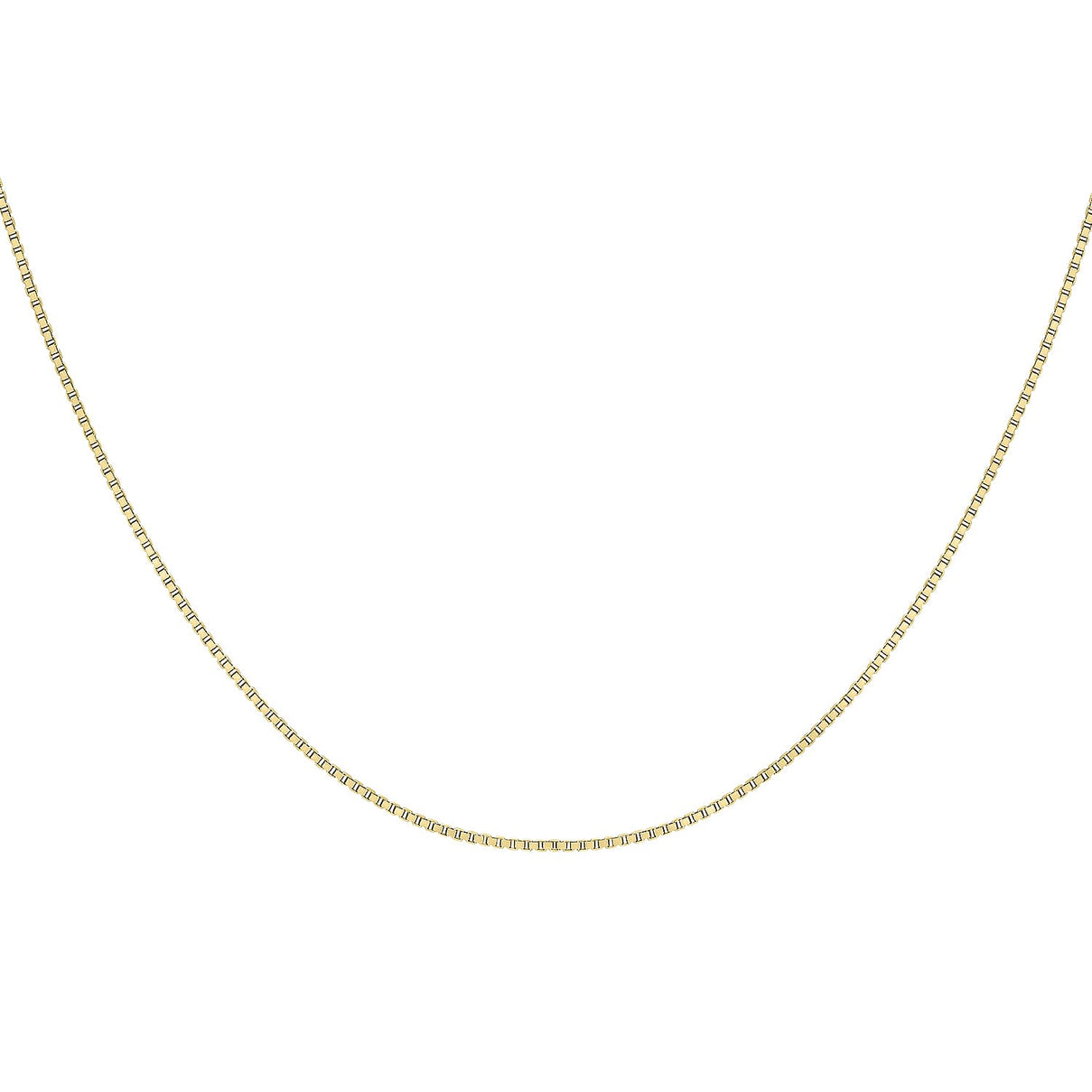 ILIANA 18K Yellow Gold Venetian Box Chain 18 Inch 7571666 3