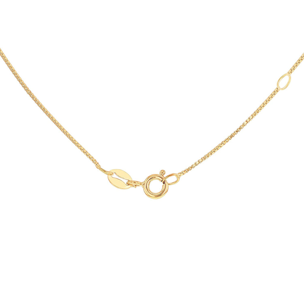 18K Yellow Gold Venetian Box Chain With Spring Ring Clasp (Size - 18-20)