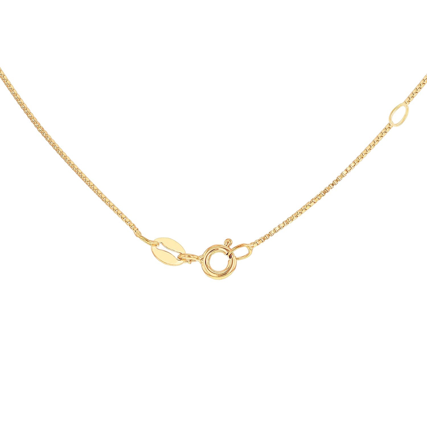 ILIANA 18K Yellow Gold Venetian Box Chain Adjustable 18 Inch to 20 Inch 7571661 4