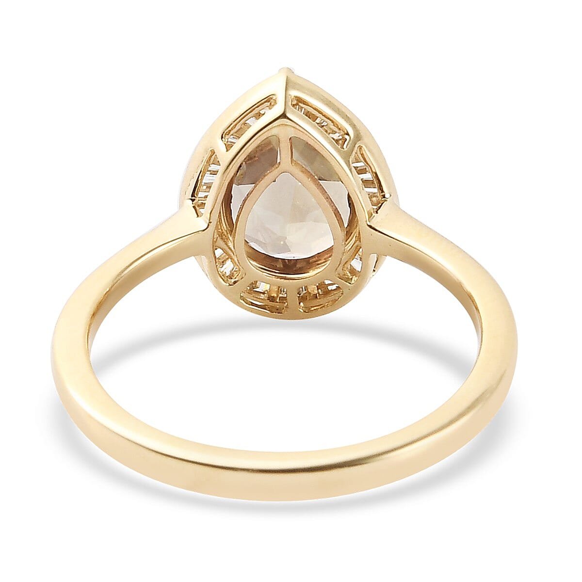 ILIANA 2.25 Ct. AAA Turkizite and SI G-H Diamond Halo Ring in 18K Yellow Gold 3859898 5
