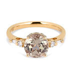 ILIANA 18K Yellow Gold AAA Turkizite and Diamond (SI-G-H) Ring 2.35 Ct.