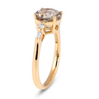 ILIANA 18K Yellow Gold AAA Turkizite and Diamond (SI-G-H) Ring 2.35 Ct.
