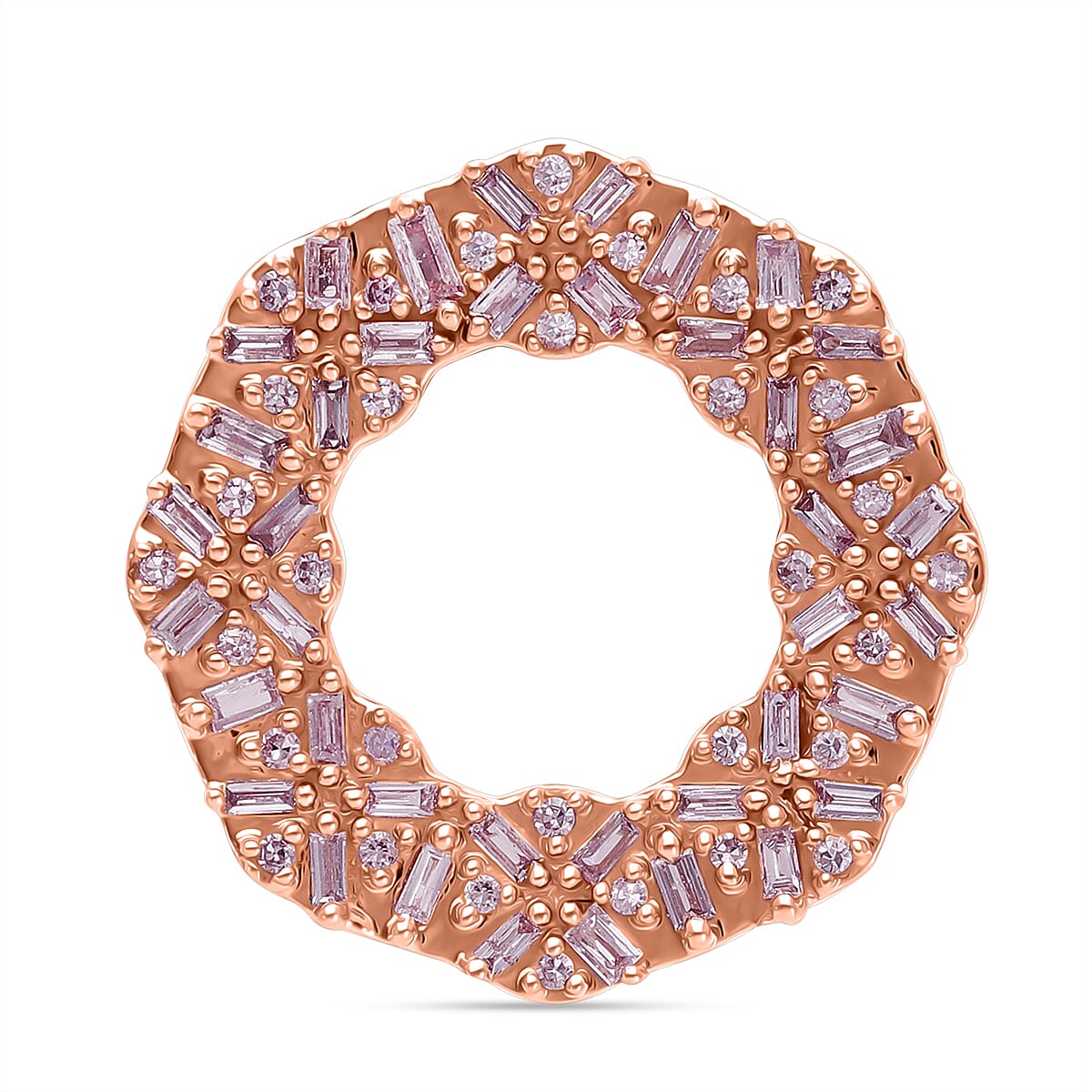 9K Rose Gold SGL Certified Natural Pink Diamond Pendant 0.52 Ct. 8114413 1