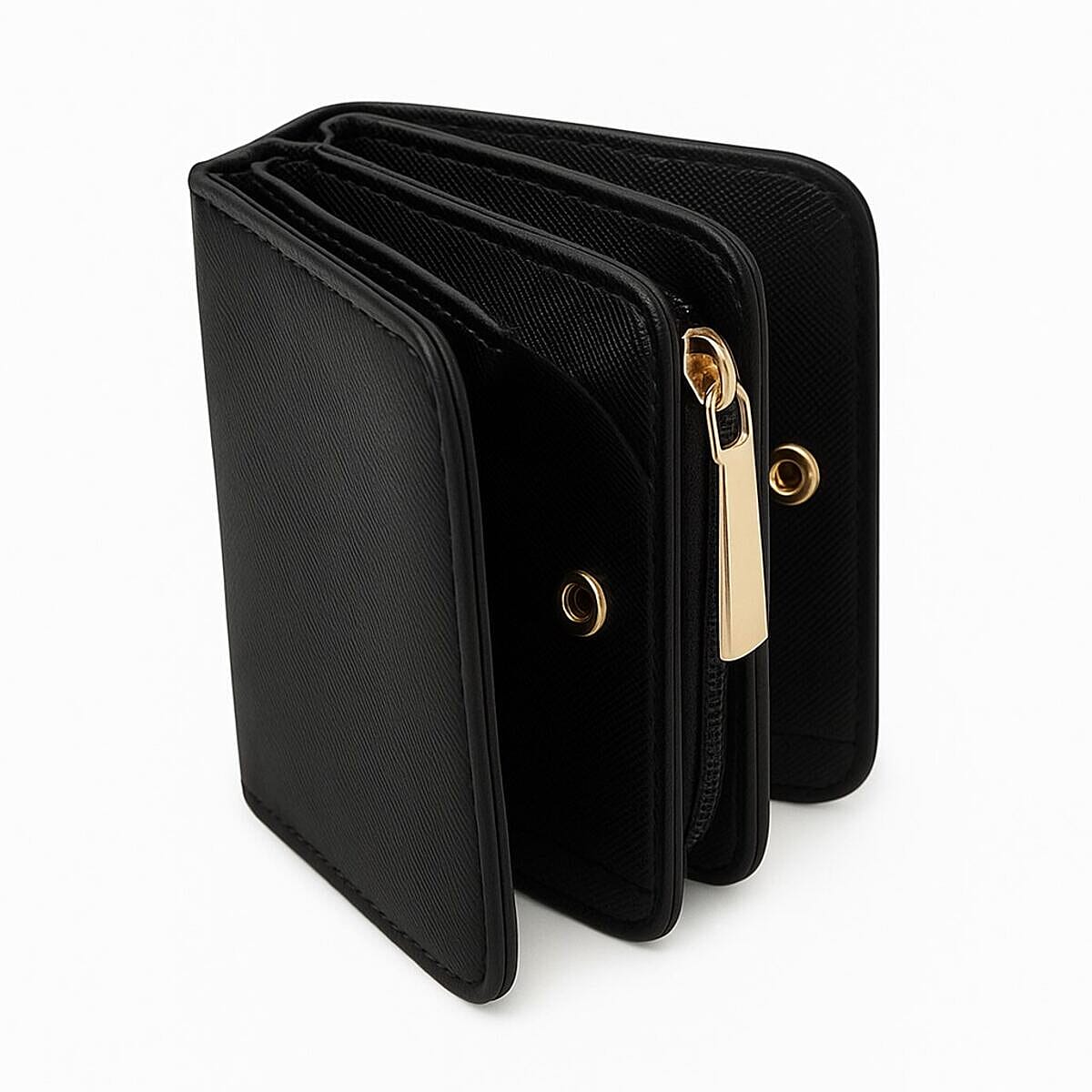Soft PU Leather Feel Long Wallet Card Holder with Gift Box- Black 8101791 0