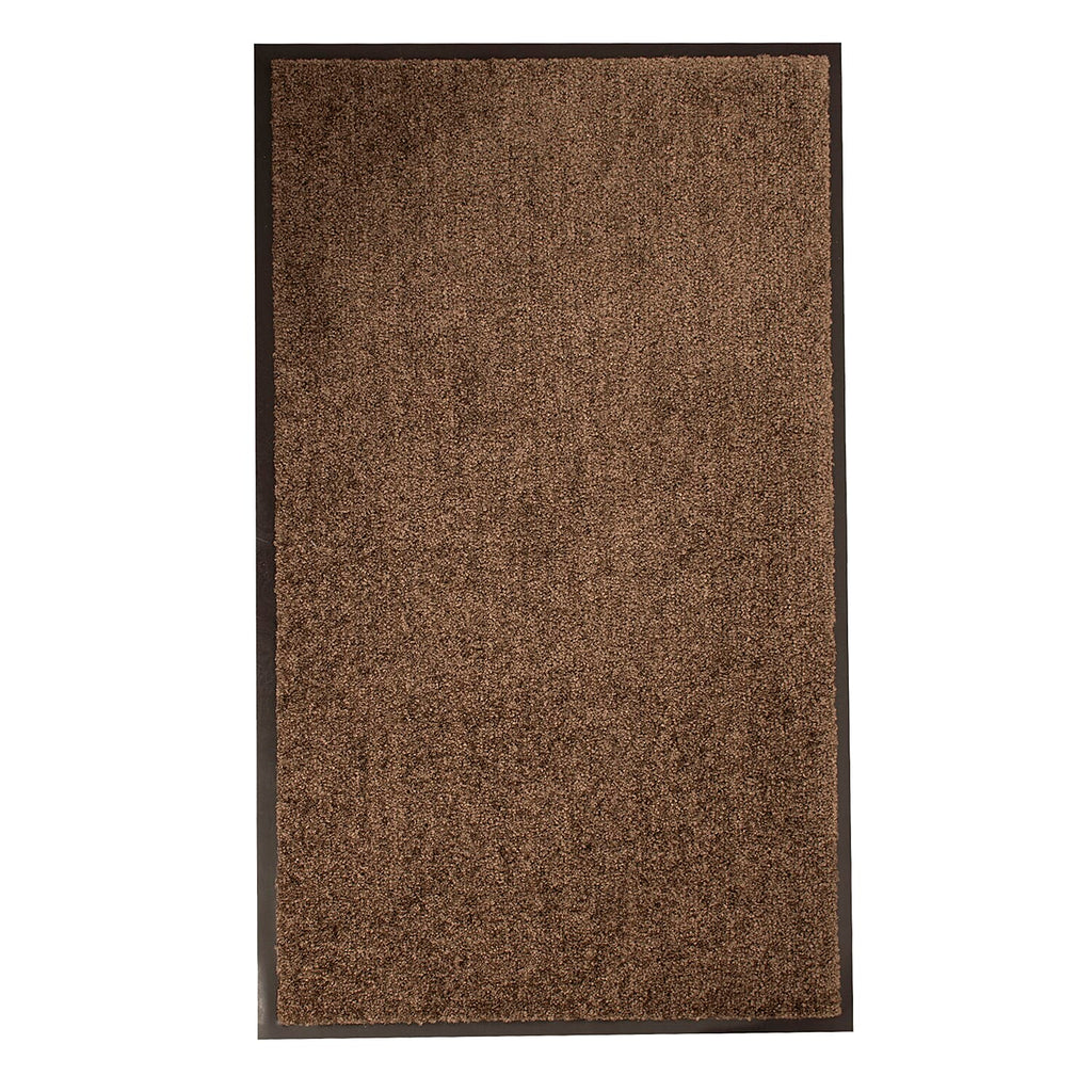 Machine Washable Anti Skid - Slip Door Mat (Size 50x80 cm) - Brown