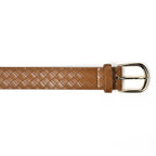 Coastal Unisex Textured Leather Belt (Size L) - Tan