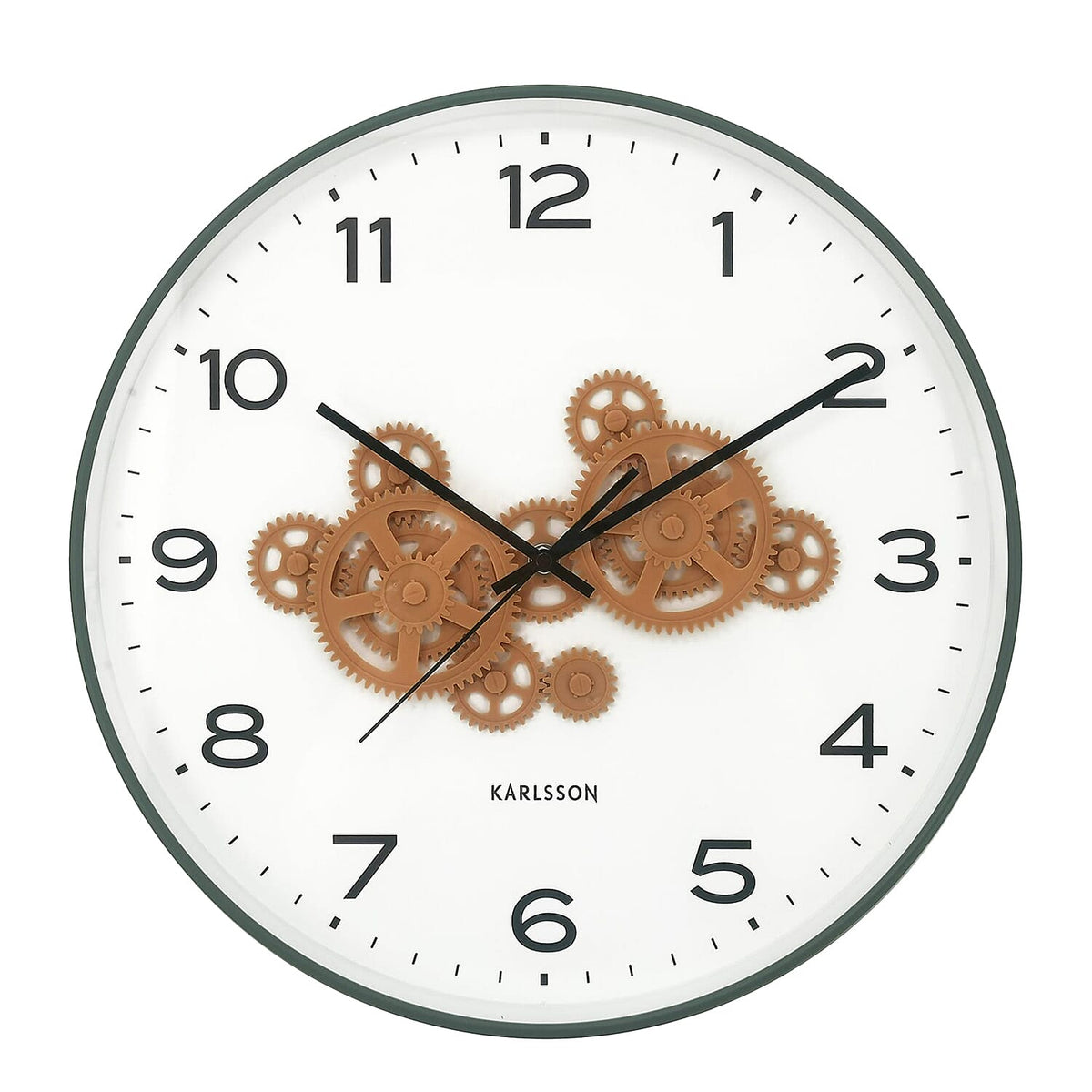 KARLSSON Open Gear Wall Clock (40cm) - Yellow Gears V32716670 0