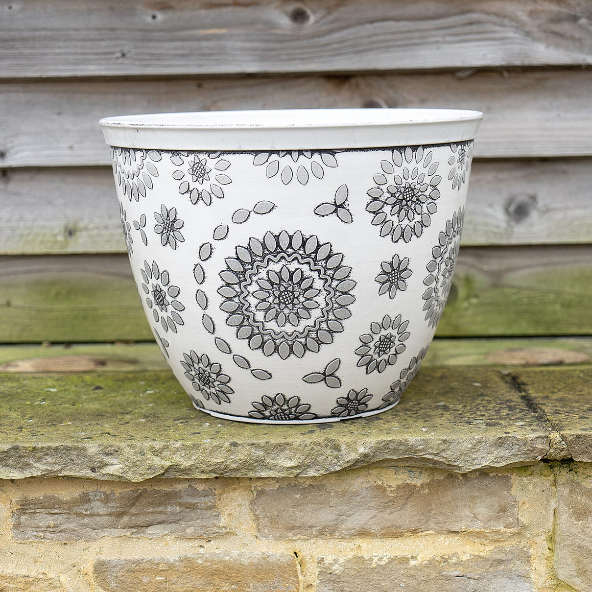 Your Ideal Shengdu Recycled 30cm Black And White Planters x 2 8157335 0