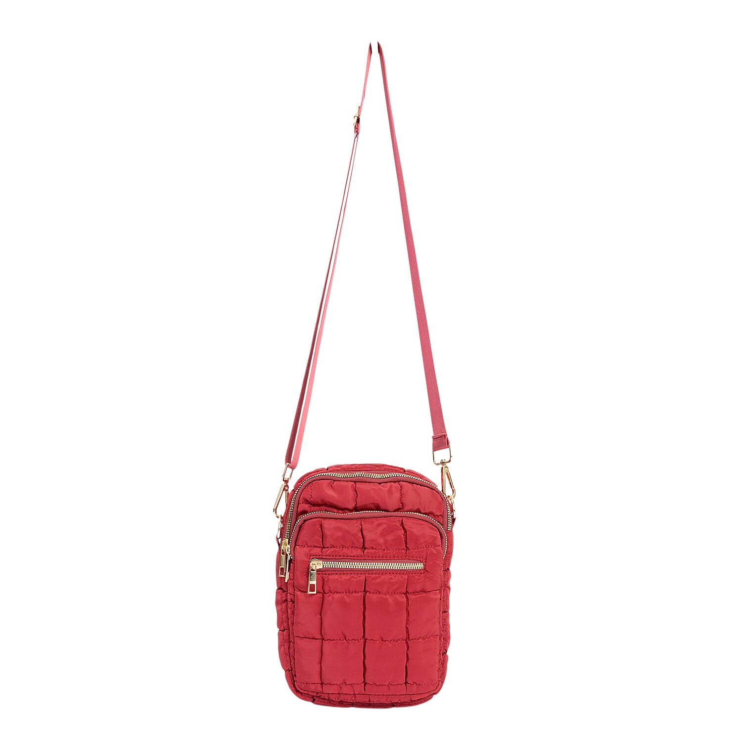 Quilted Puffer Mini Crossbody Bag - Burgundy 8361662 0