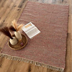Rolf Wool Rug (180 x 120 cm) - Orange - Grey