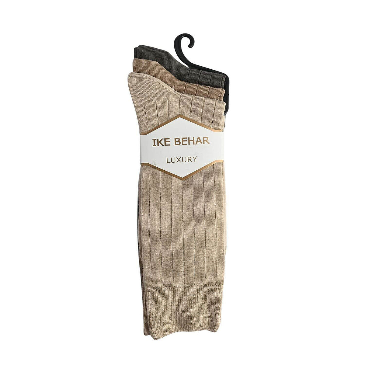 Ike Behar Men's 3pck Rayon Dress Socks -Green/Khaki/Tan (Sizes 7-12) 7485514 2