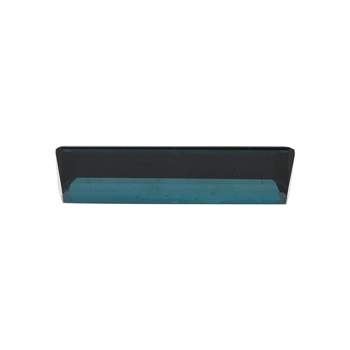 Certified &amp; Appraised 7.6 Ct. AAAA Indicolite Loose Gemstone in Baguette Shape 7883978 2