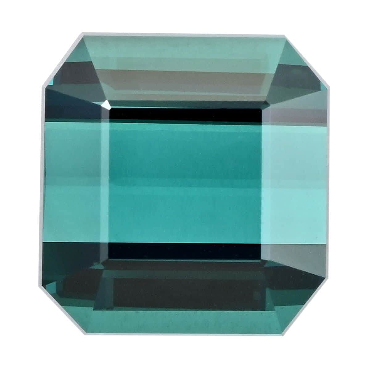Certified &amp; Appraised 10.55 Ct. AAAA Indicolite Loose Gemstone in Octagon Shape 7755841 0