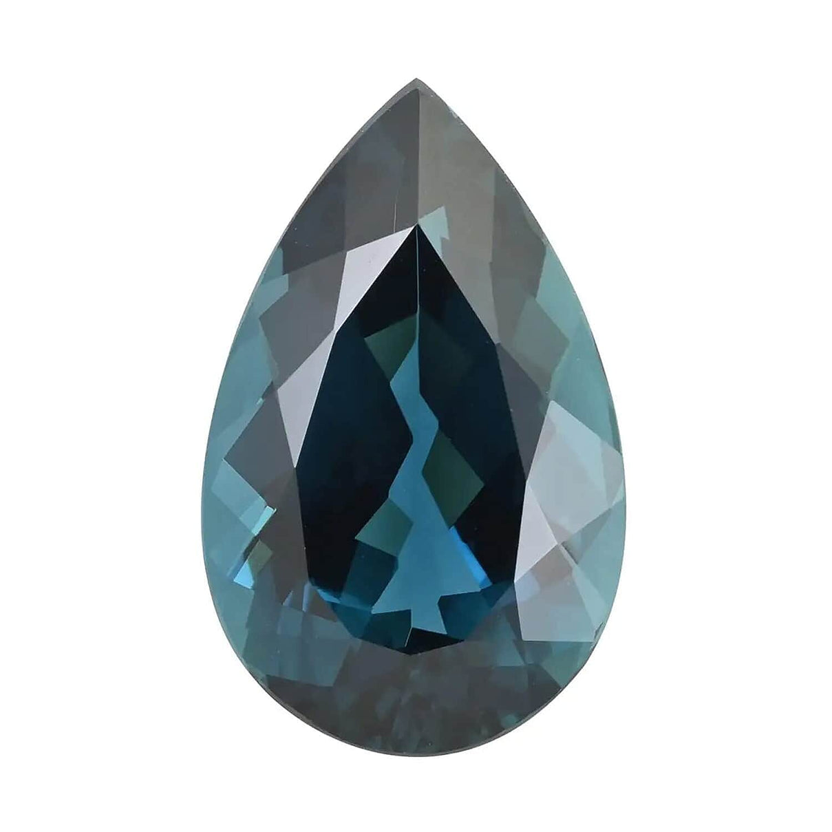 Certified &amp; Appraised 8.98 Ct. AAAA Indicolite Loose Gemstone in Pear Shape 7755837 0
